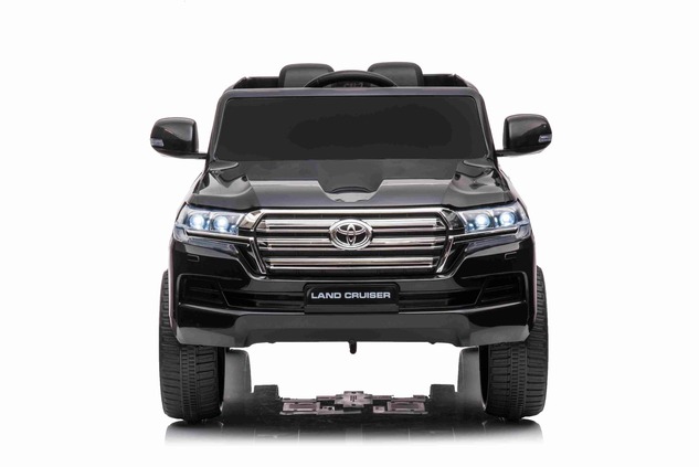 Electric Ride on Car Toyota Landcruiser 12V, BLACK, Leatherette seat, 12V/7AH Battery, Opening doors