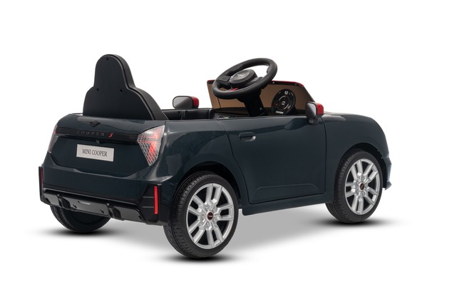 Electric Ride-on car Mini Cooper 12V, black, MP3 Player with USB and Bluetooth connection, 2.4 GHz r