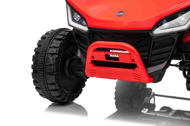 Electric Ride-on car T-REX Ride 4x4 Two-seater 24V, red, MP3 Player with USB/AUX input, 4x4 drive, L