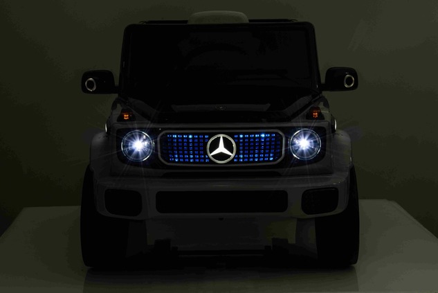 Electric Ride-on car Mercedes-Benz EQG 12V, grey, LED underlighted body parts, Functional front and 