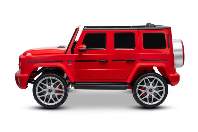 Electric Ride-on car Mercedes-Benz G63 AMG 4x4 Two-seater 24V, red, MP3 Player with USB/AUX and Blue