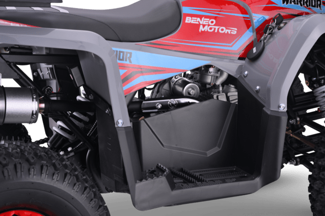 Kids Petrol Quad 125cc | Beneo Motors Warrior Red | Ages 8+ | Reverse Gear &amp; Speed Limiter