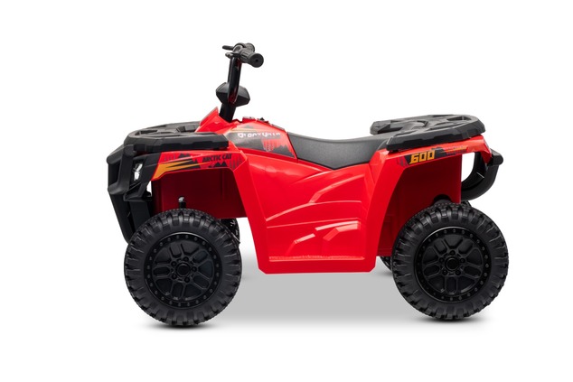 Licensed electric Ride-on quad Arctic Cat 12V with rear wheel drive, red, LED lights, Lithium batter