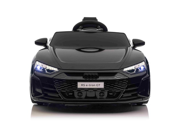 Electric Ride-on car Audi RS E-tron GT 12V, black, wide single seat, 2.4 GHz remote control, USB / A