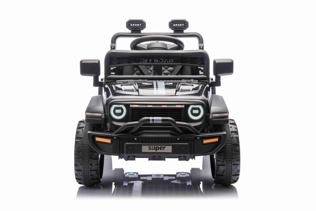 Electric car for children OFFROAD NEW with rear-wheel drive, black, Lithium battery, High chassis, W