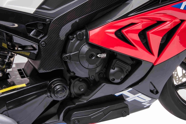 Electric Motorbike BMW HP4 RACE 12V, Licensed,  red, 12V battery, EVA soft wheels, 2 x 35W Engines, 