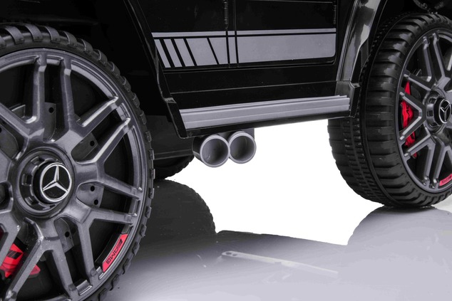 Electric ride-on car Mercedes G with high doors, black, Single seater, 12V battery, 2.4 GHz Remote c