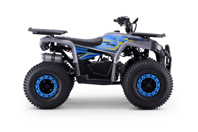 Kids Petrol Quad 125cc | Beneo Motors Warrior Blue | Ages 8+ | Reverse Gear &amp; Speed Limiter