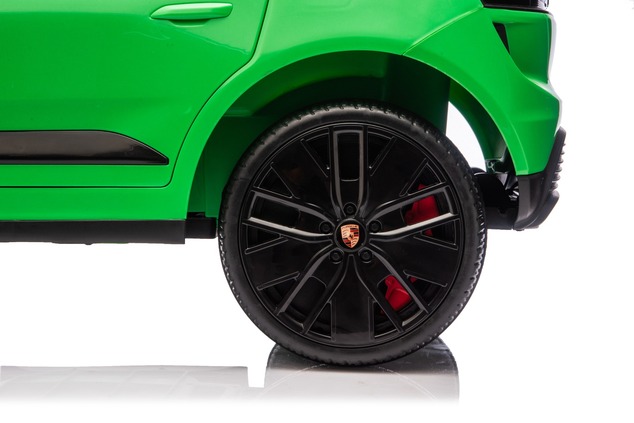 Electric Ride-on car Porsche Macan 12V Licensed with rear-wheel drive (Single seat), green, Lithium 