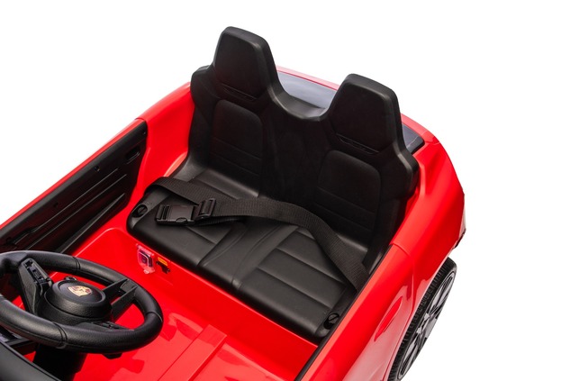 Electric Ride-on car Porsche Macan 12V Licensed with rear-wheel drive (Single seat), red, Lithium ba