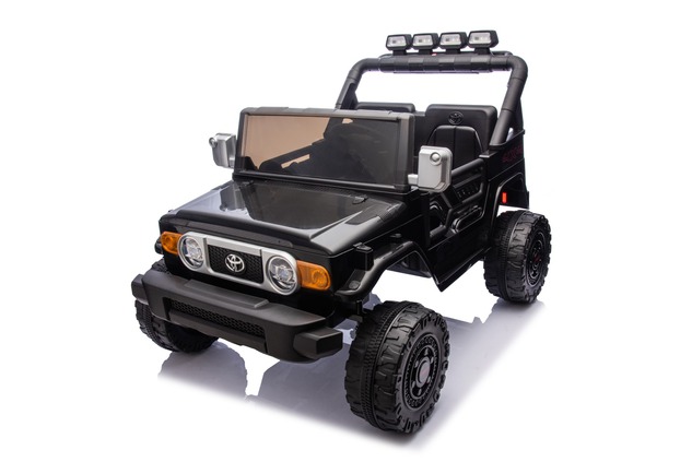 Electric Ride-on car Toyota FJ Cruiser XXL with 4x4 drive, licensed (Two-seater), black, Portable li