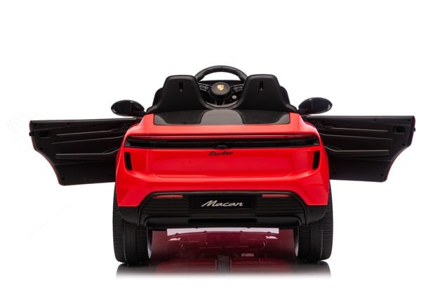 Electric Ride-on car Porsche Macan 12V Licensed with rear-wheel drive (Single seat), red, Lithium ba
