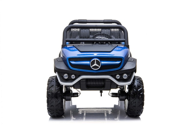 Electric Ride-On Toy Car Mercedes-Benz UNIMOG - Blue Painted, 2.4Ghz Remote controller, 4 X 4, two-s