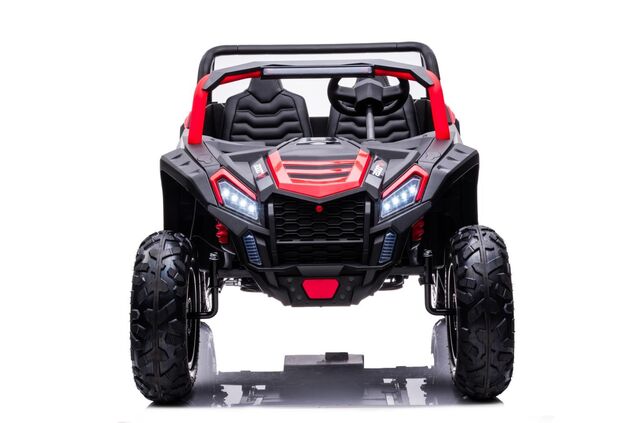 Electric Ride-on car UTV XXL 24V, red, two-seater, Engine with differential, Inflatable rubber wheel