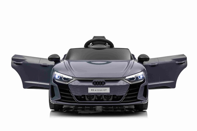 Electric Ride-on car Audi RS E-tron GT 12V, grey, wide single seat, 2.4 GHz remote control, USB / AU