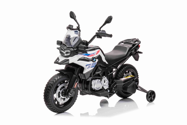Electric Motorbike BMW F850 GS, Licensed, 12V battery, EVA soft wheels, 2 x 35W Engines, LED Lights,