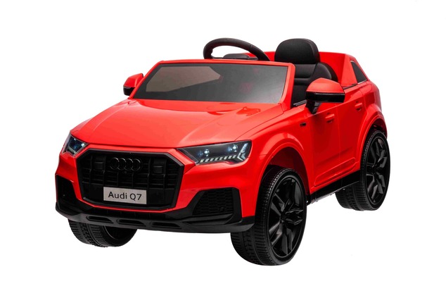 Audi Q7 Kinder Elektroauto Rot, Einsitzer, Unabhängige Federung, 12-V-Batterie, Fernbedienung