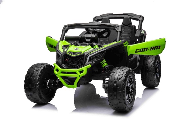 Electric Ride-on car Can-am Maverick One-seater with 4X4 drive, Green, Independent suspension, 2.4 G