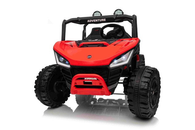 Electric Ride-on car T-REX Ride 4x4 Two-seater 24V, red, MP3 Player with USB/AUX input, 4x4 drive, L