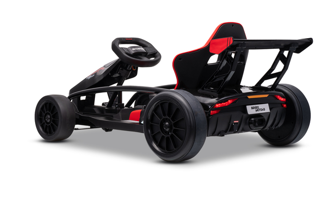 Drift kart elettrico per bambini 24 V | Beneo Motors Drift Car | Nero | 2 × 200 W | Batteria al litio