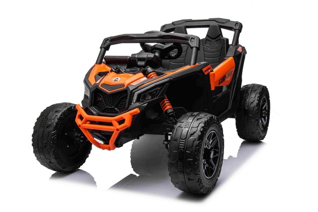 Electric Ride-on car Can-am Maverick One-seater with 4X4 drive, Orange, Independent suspension, 2.4