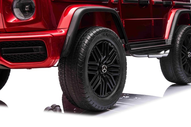Electric Ride-on car Mercedes-Benz G63 AMG 4x4² Two-seater 24V, Red painted, MP4 Player with USB/AUX