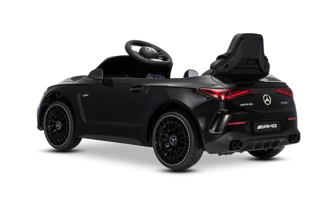 Electric Ride-on car Mercedes CLE 12V with rear-wheel drive, black, Single seater, Lithium battery, 