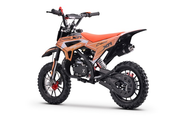 Kids Petrol Dirt Bike 50cc | Beneo Motors CROSS XM Orange | Ages 4–8 | Speed Limiter