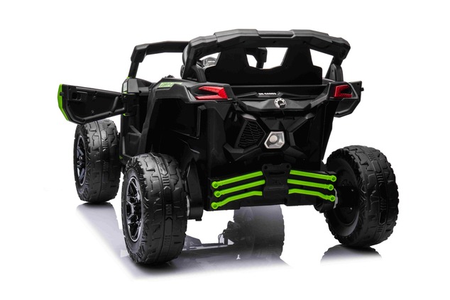 Electric Ride-on car Can-am Maverick One-seater with 4X4 drive, Green, Independent suspension, 2.4 G