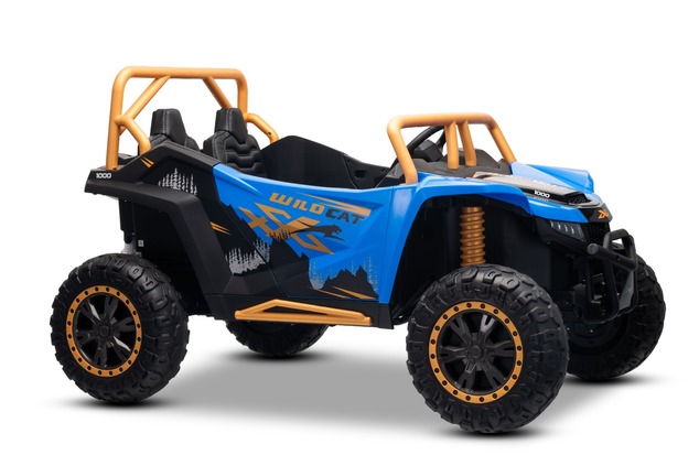 Electric Ride-on buggy Artic CAT XXL 4x4 24V, blue, two-seater, Soft EVA wheels, Powerful engines, L