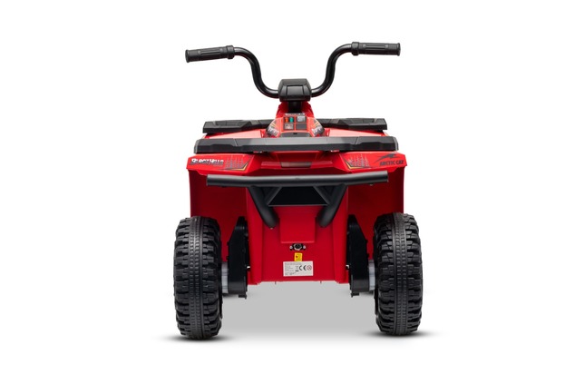 Licensed electric Ride-on quad Arctic Cat 12V with rear wheel drive, red, LED lights, Lithium batter
