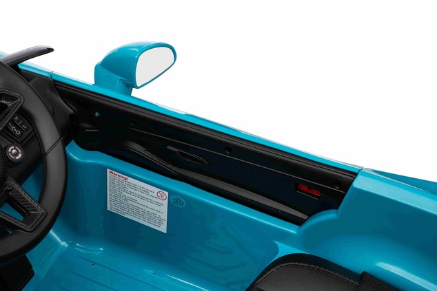 Electric Ride-on car RUF GT 12V, blue, Opening doors, 2.4 GHz remote control, LED lights front and r