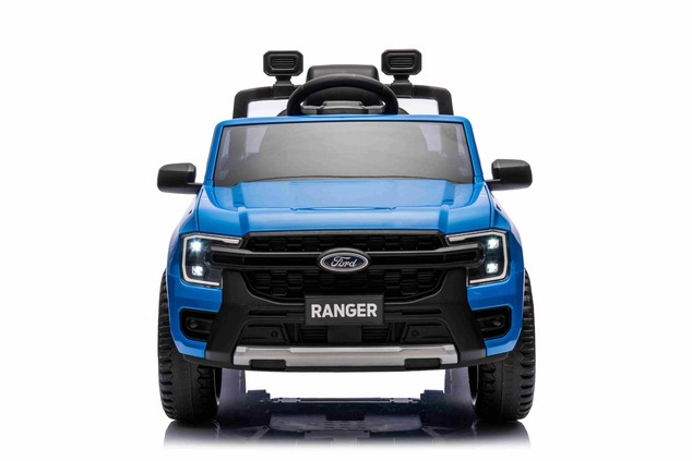 Electric Ride-on car FORD 707, blue, Leather seat, 2.4 GHz remote control, Bluetooth / USB Input, Su