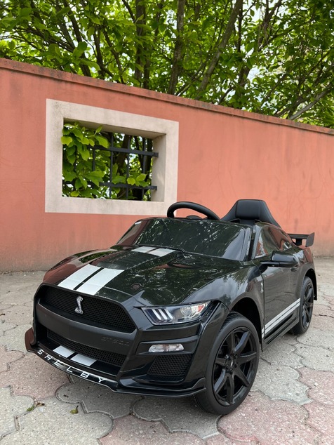 Ford Shelby Mustang GT 500 Cobra Electric Ride-on car, Red, 2.4 GHz Remote control, USB input, LED l