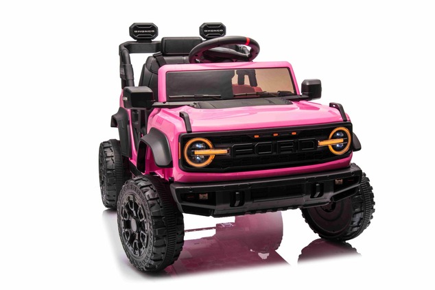 Electric Ride-On Car Ford Bronco with Rear-Wheel Drive, Licensed (Single-Seater), Pink, Lithium Batt