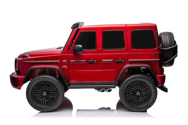 Electric Ride-on car Mercedes-Benz G63 AMG 4x4² Two-seater 24V, Red painted, MP4 Player with USB/AUX