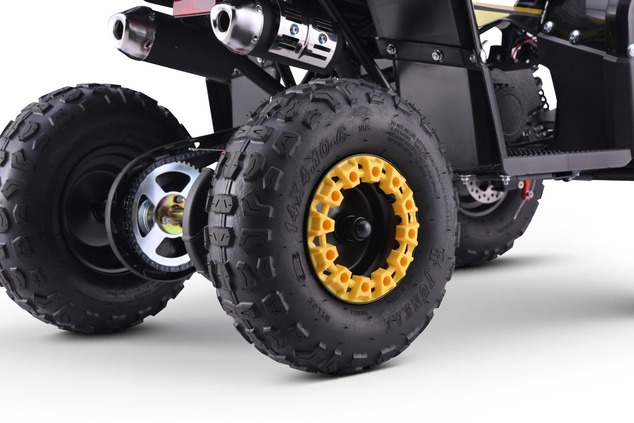 Benzine quad voor kinderen 49 cc | Beneo Motors Escape | Geel
