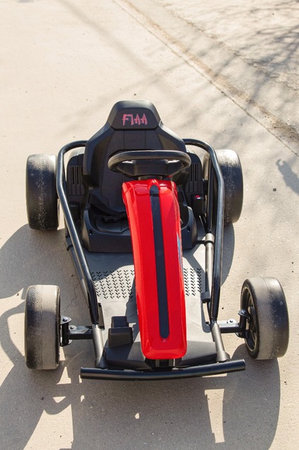 Drift Kart DRIFT-CAR 24V, Red, Smooth Drift wheels, 2 x 350W Motor, Drift mode at 13 Km / h, 24V Bat