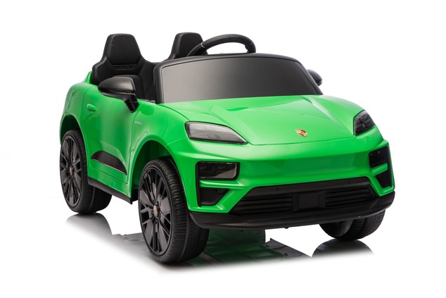 Electric Ride-on car Porsche Macan 12V Licensed with rear-wheel drive (Single seat), green, Lithium 