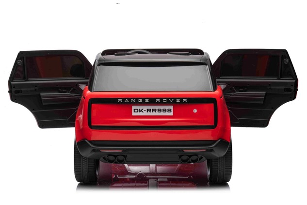 Electric Ride-on car Range Rover Model 2023, Two Seater, Red, Leatherette Seats, Radio with USB Inpu