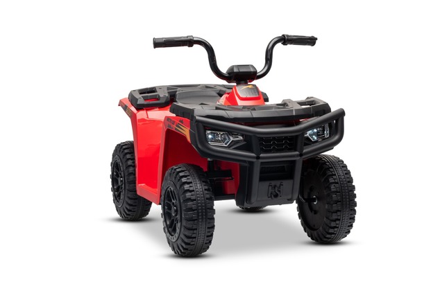 Licensed electric Ride-on quad Arctic Cat 12V with rear wheel drive, red, LED lights, Lithium batter
