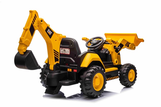 Licensed Caterpillar Electric Excavator with Slope and Excavation Bucket, Single Seater, Yellow, USB