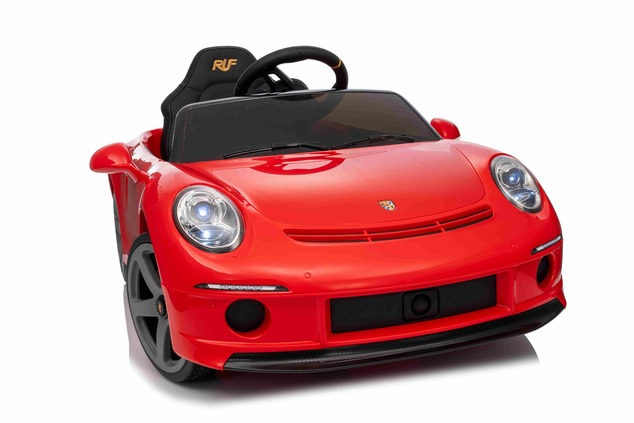 Electric Ride-on car RUF GT 12V, red, Opening doors, 2.4 GHz remote control, LED lights front and re