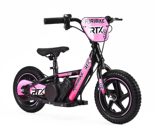 Children's electric balancer RIRIBIKE RTX3 24V (12"), pink, Lithium battery, 100W motor, Disc brake,