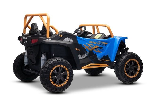 Electric Ride-on buggy Artic CAT XXL 4x4 24V, blue, two-seater, Soft EVA wheels, Powerful engines, L