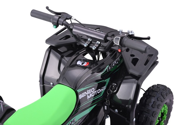 Kids Electric Mini Quad 800W | Beneo Motors Escape Green | Ages 4+ | 3-Speed Limiter