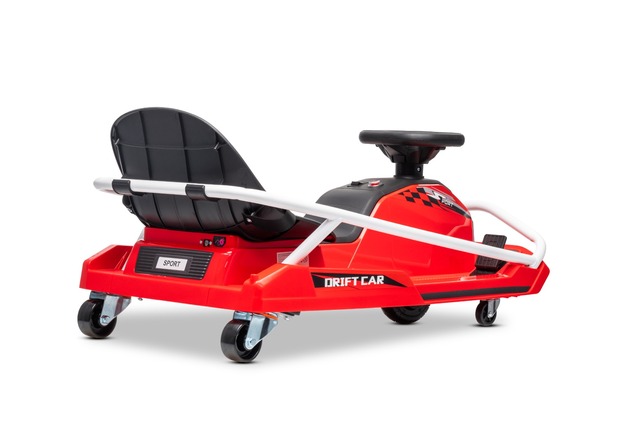 Drift kart elettrico Beneo Motors 24V, Rosso, Motore brushless 300 W, Batteria al litio, Modalità dr