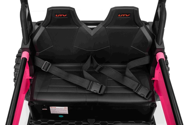 Auto elettrica per bambini T-REX Ride 4x4 24V | 2 posti | Rosa | Lettore MP3 con ingresso USB/AUX | 