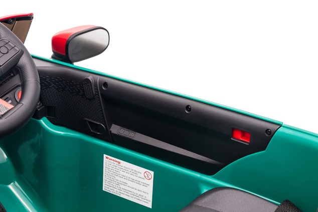 Electric Ride-on car Mini Cooper 12V, green, MP3 Player with USB and Bluetooth connection, 2.4 GHz r