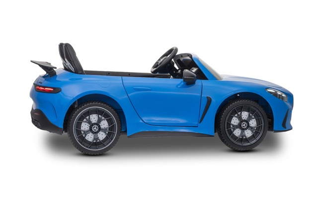 Electric Ride-on car Mercedes GT63 AMG 24V with 4x4 drive, blue, Two-seater, Adjustable driver's sea